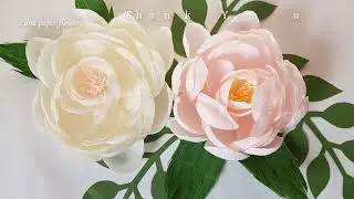 Hướng Dẫn làm Hoa Mẫu Đơn Giấy Nhún - How To Make Peony Flower Crepe Paper - Lana paper Flowers
