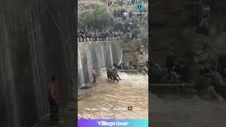 Village vs. Clogged Dam: They Used a TREE as a Battering Ram! 🤯 So EPIC! #damrescue #teamwork
