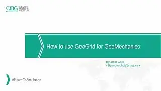 Учебное пособие CMG: Как использовать геосетки в геомеханике