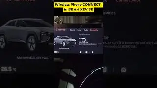 Wireless Mobile Connect in BE6 & XEV 9E 📲🚗 #shorts #electricvehicletalks #androidauto