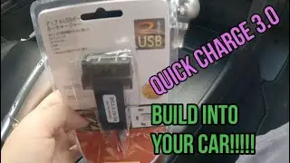 How to install QC 3.0 USB in car - Inspira / Lancer 08