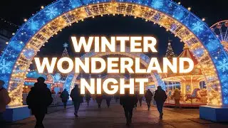 Winter Night in London | Enchanting Christmas Fair with Illuminated Rides
