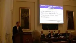 Remarks by Ambassador Lee Feinstein (UW &ndash; IUB: 40 years of cooperation)