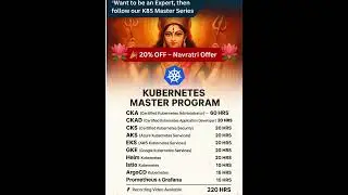 🚀 Become a Kubernetes Expert &ndash; 20% OFF This Navratri #Kubernetes #navratrispecial #20percentoff #buy