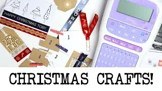 Christmas Crafts! Ft. Brother P-touch H200 Ribbon Printer