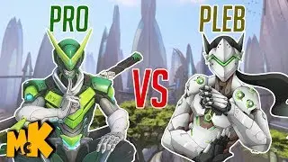 Dumb Way To Die In Overwatch | Pro Genji Vs Pleb Genji |  Overwatch Funny And Random Moments