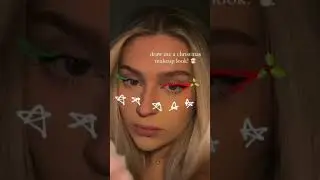 christmas makeup look 2021 🌲🌲🌲