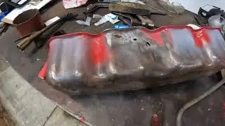Repairing rust holes in thin metal