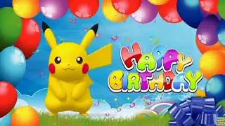 Happy Birthday to you song with Pokemon background pictures latest remix 2023#happybirthdaysong