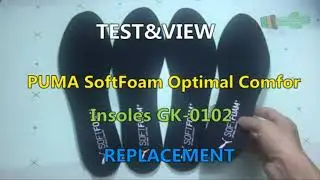 TEST VIEW PUMA SoftFoam Optimal Comfort Insoles Replacement GK-0102-Supersoft