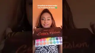 Maquillaje en tonos verdes Con Productos de Temu ✨️💚 #shorts #maquillaje #makeup #belleza