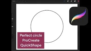 *UPDATED* use quick shape tool and make a super fast circle in ProCreate with only one click!