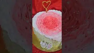 Chocolate Anniversary Cake/Heart Shape Cake Design/Shortsfeed/Suscribe/Viral/Learn Rose Cake Design