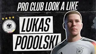 LUKAS PODOLSKI - EA SPORTS FC 24 - PRO CLUBS LOOK A LIKE - FACE TUTORIAL - GERMAN LEGEND