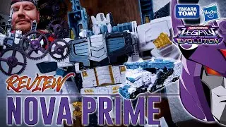 Hasbro Transformers Legacy Evolution Nova Prime Review | IDW Comics | The Nerd Crate Too