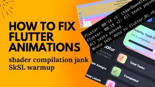 How to fix Flutter animations, shader compilation jank problem, how to use SkSL warmup, pre Impeller