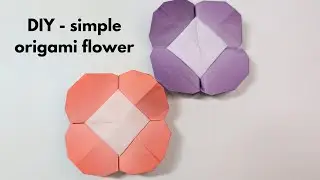 DIY simple origami flower - paper craft
