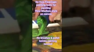 hojo its Hojo FlowCups Flowism painting #painting #flowartist #fluidartist #shorts