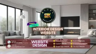 Modern Interior Design Website | Desktop View | Designed by Digital Kuber