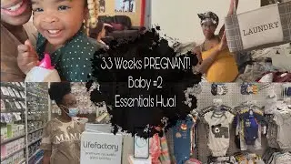 33 Weeks Pregnancy Vlog w/ Baby #2 | Mini baby haul | Kate Quinn Collection