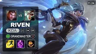Riven Top vs Jayce - BR Grandmaster - PreSeason 12 Patch 11.24