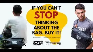 HYPERGEAR Lv2 IPX6 Waterproof Roll Top Closure Waist Bag 31.5cm x 18.5cm x 9.5cm