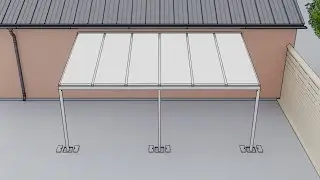 Installation video for an aluminium Lean to Canopy