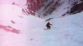 David Vallet in the Couloir du Diable - Chamonix