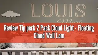 Review Tip perk 2 Pack Cloud Light - Floating Cloud Wall Lamp for Nursery | Cute Floating Cloud Lamp