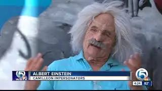 Two Einsteins spotted in downtown West Palm Beach