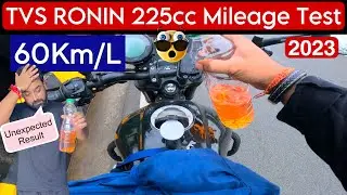 TVS RONIN 225cc Mileage test 2023 | Shocking Result Aisa socha nahi tha 😱