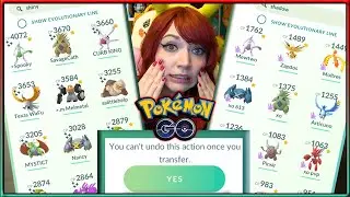 DELETING 1000+ POKEMON TO CLEAN MY STORAGE IN POK&Eacute;MON GO!