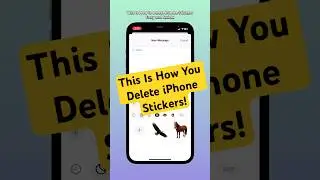 iPhone Trick: Delete Stickers FAST! #shorts #iphone #DeleteStickers