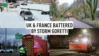 Storm Goretti leaves hundreds of thousands of Europeans without power