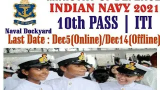 Indian Navy vecancy recruitment 2021 | 10th pass | ITI pass #shorts
