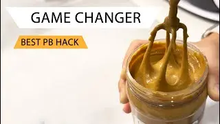 The Best Hack to Keep Natural Peanut Butter Smooth | Quick Tip | Clean Eating | Nut Butter
