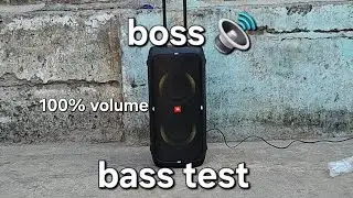 🔊New jblpartybox boss test 100% volume/ new jblpartybox outdoor song /bass boosted/review one years 