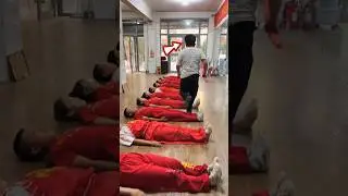 Yoga Teacher&rsquo;s Funny Test for Sleeping Kids in Class #shorts