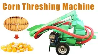High-Performance Corn Threshing Machine &ndash; Maximize Your Harvest! #corn #maize #threshing #farming