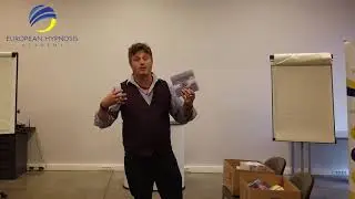 Rob preparing for the UK Hypnosis Convention 2019