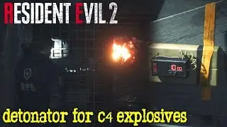 RESIDENT EVIL 2 REMAKE - Where To Find The Detonator For C4 Explosives - 1080HD