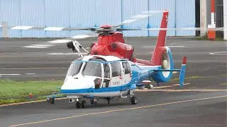 Airbus H155 Helicopter Engine Startup and Takeoff