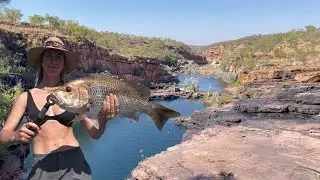 GIBB RIVER ROAD, Fishing and Exploring waterfalls, gorges and Honeymoon bay.