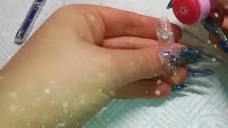 My easy icicle nail tutorial ❄️