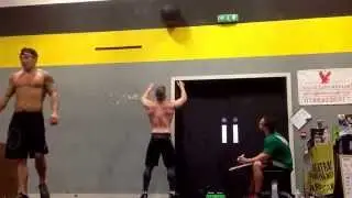 Team thorium 2014 WOD 2 - blood, sweat & beers, graham McCann and Craig Hume, score 418 reps