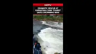 Karnataka News | Dramatic Rescue At Karnataka Dam: Tourist Saves Drowning Man