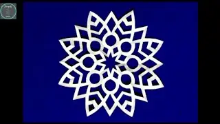 Eight pointed easy Paper Snowflake || Christmas Star Snowflake || Paper Cutting Art