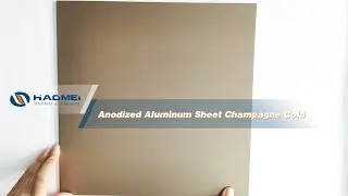 Anodized Aluminum Sheet Champagne Gold Color #anodized #anodizing  #aluminum #aluminium