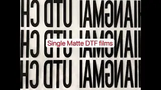 High Quality Single Matte DTF Films from PrintWant