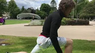 Running gait analysis : hip extension